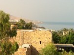 Marriott hotel balcony view towards Dead Sea