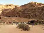 tombs in the rock of Petra